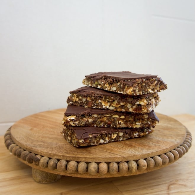 No Bake Super Seed Granola Bars - Held Fast Home